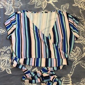 Multi color crop top